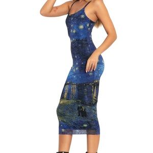 Black Milk Starry Night Inspired Blue Dress XL NWT